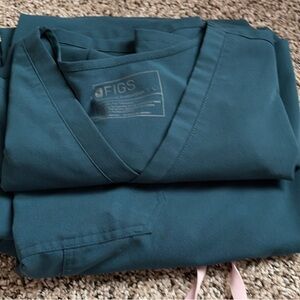 Figs Set- carribean blue